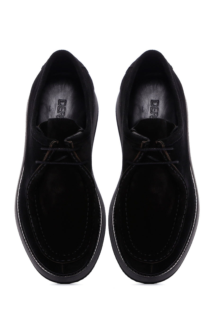 Men's Black Suede Leather Casual Shoes