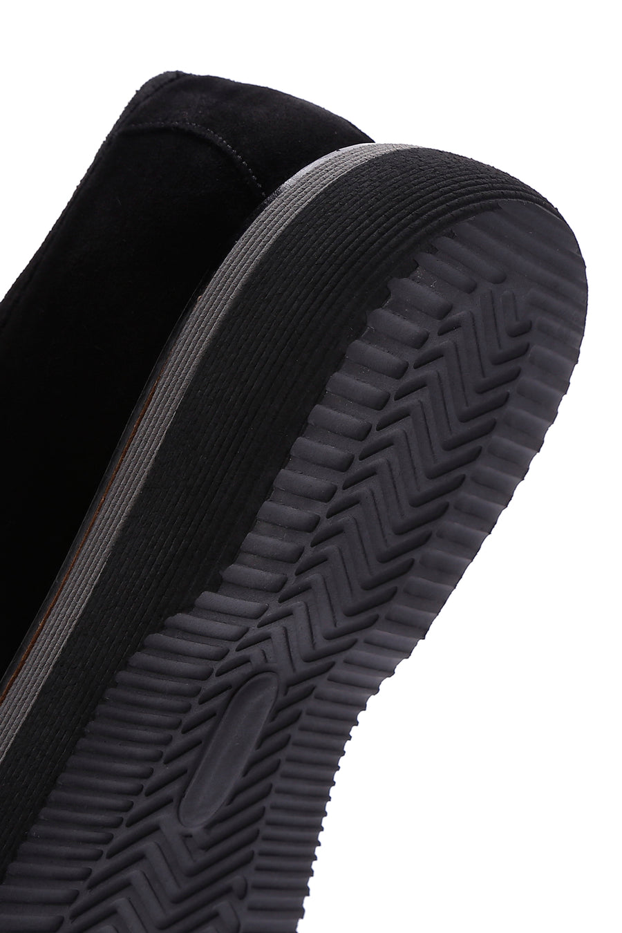 Men's Black Suede Leather Casual Shoes