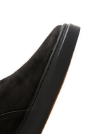 Men's Black Nubuck Leather Chelsea Ankle Boots | Derimod