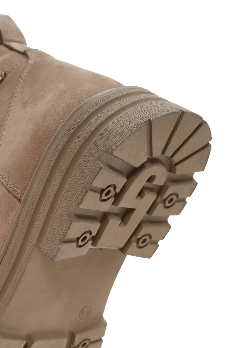 Men's Beige Nubuck Leather Casual Boots