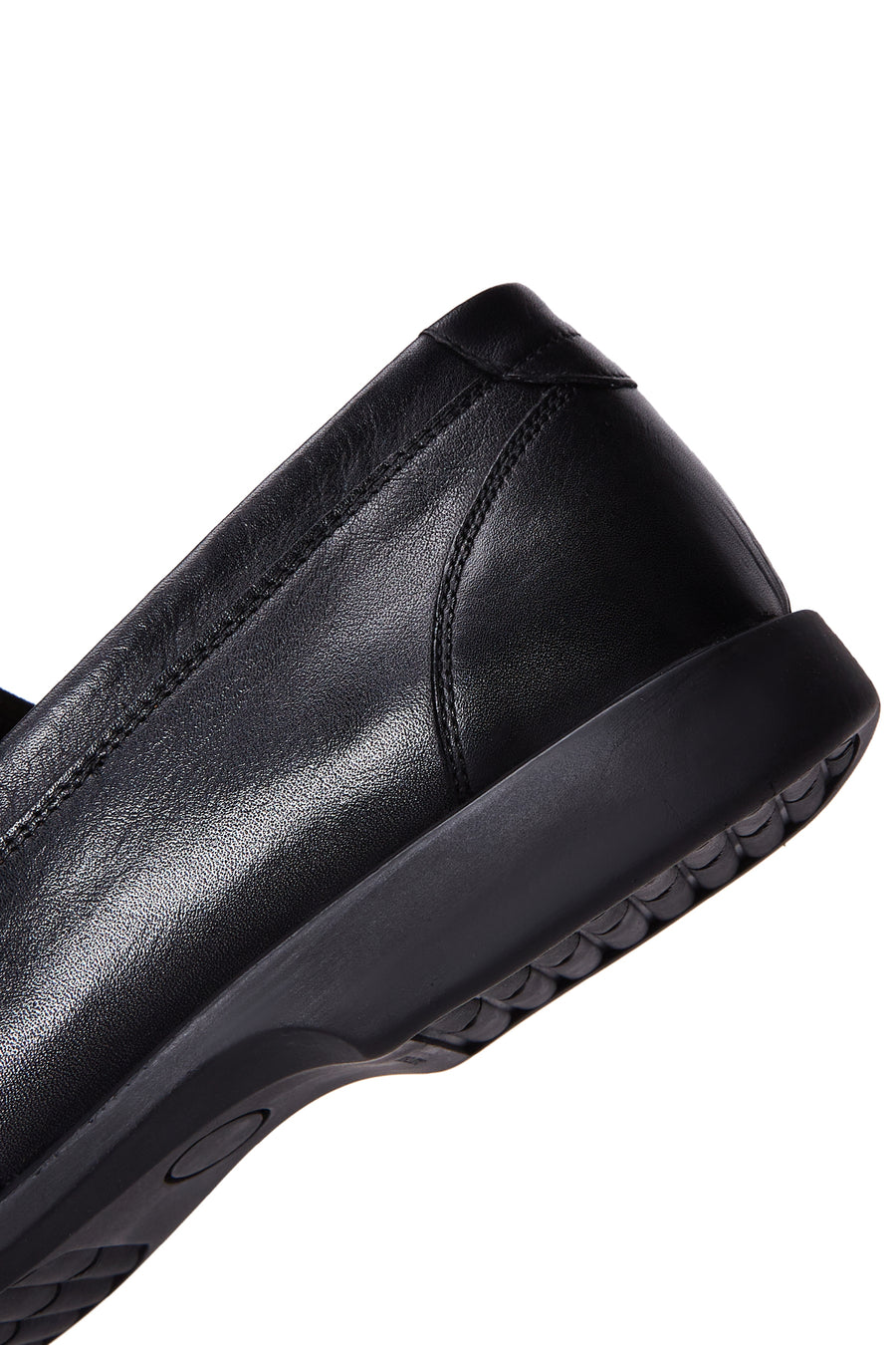 Men's Black Leather Casual Loafer