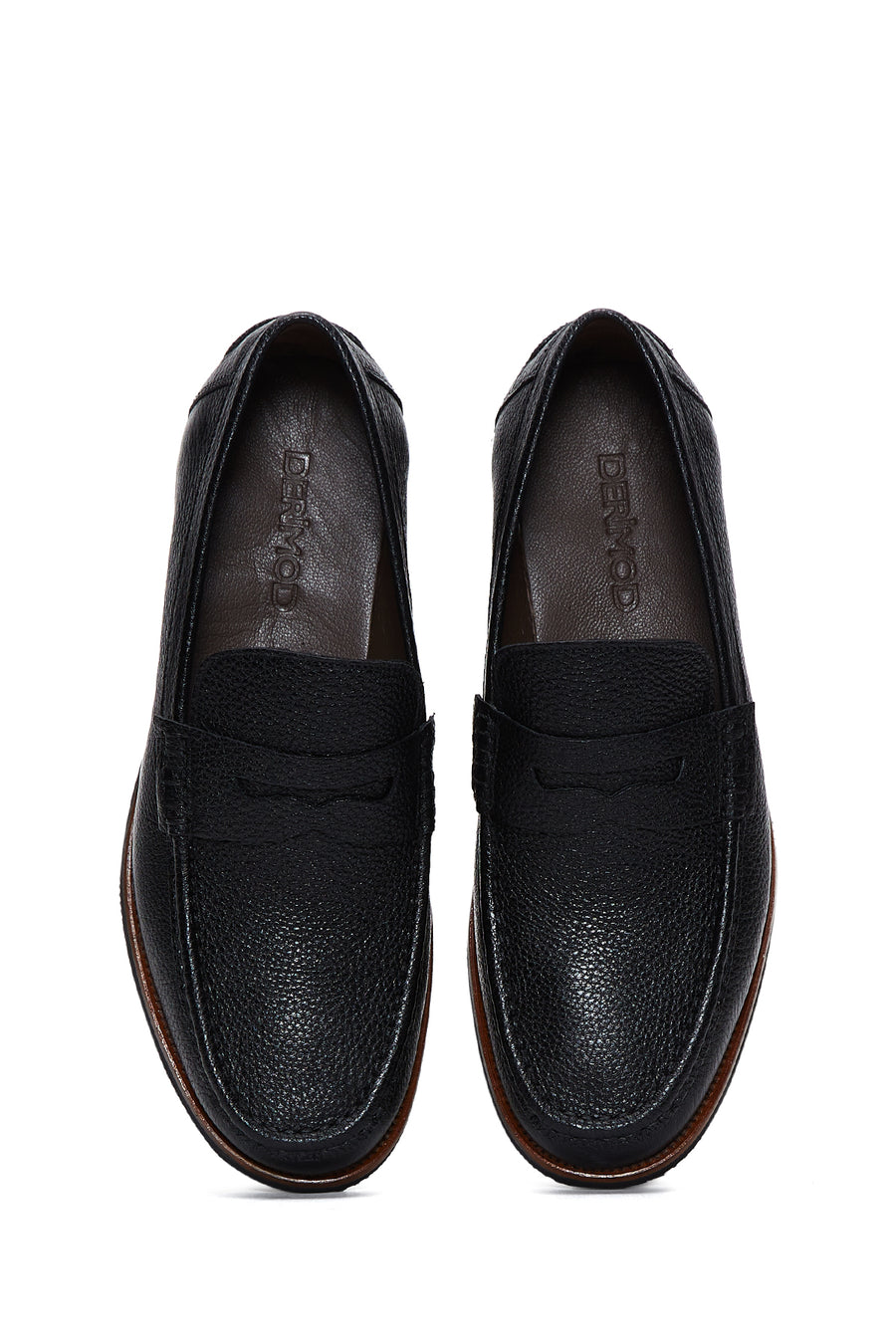 Erkek Siyah Deri Casual Loafer