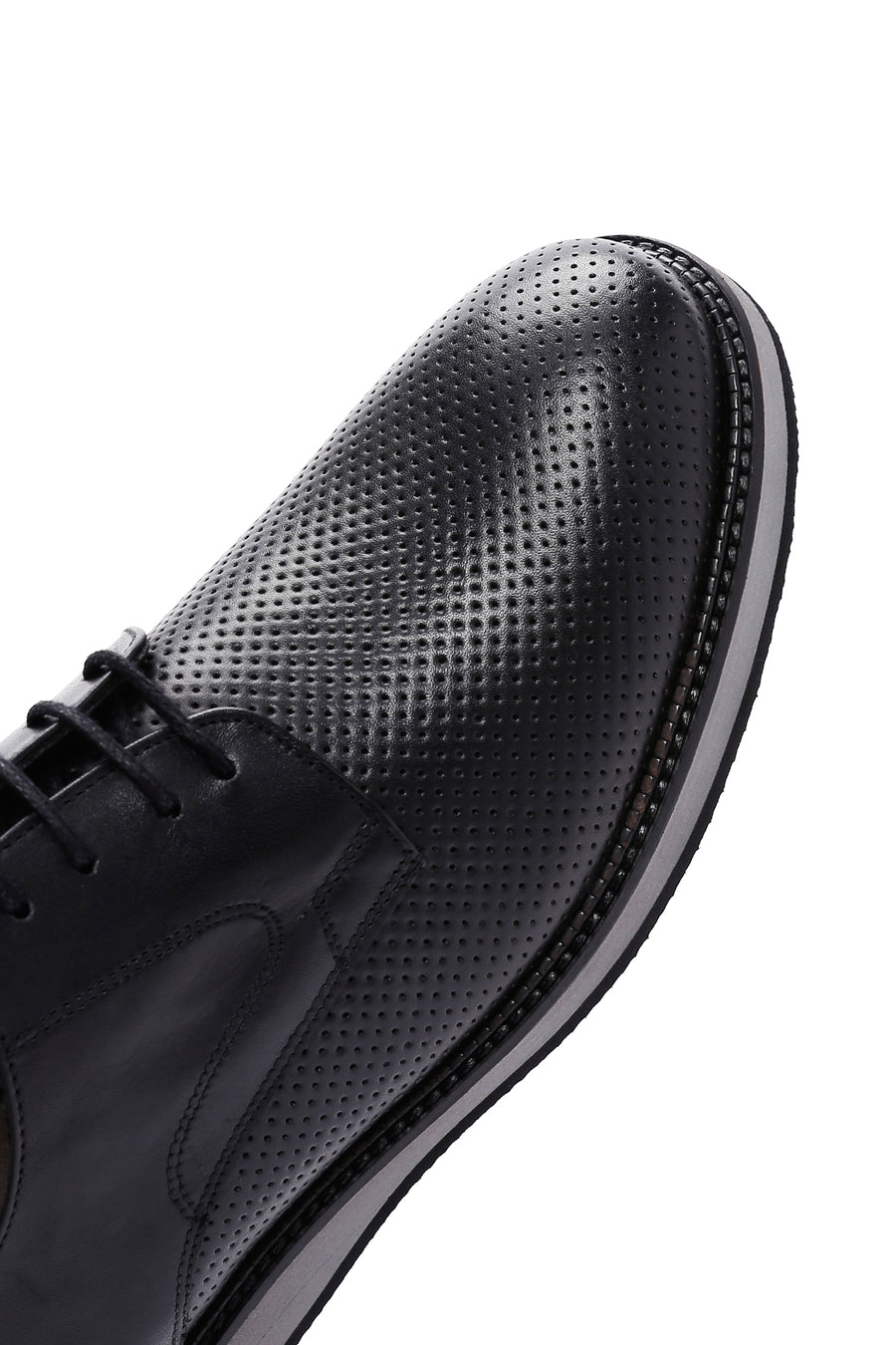 Men's Black Leather Casual Shoes