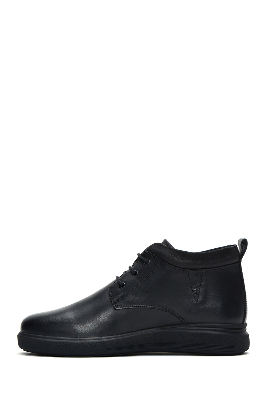 Men's Black Leather Casual Boots