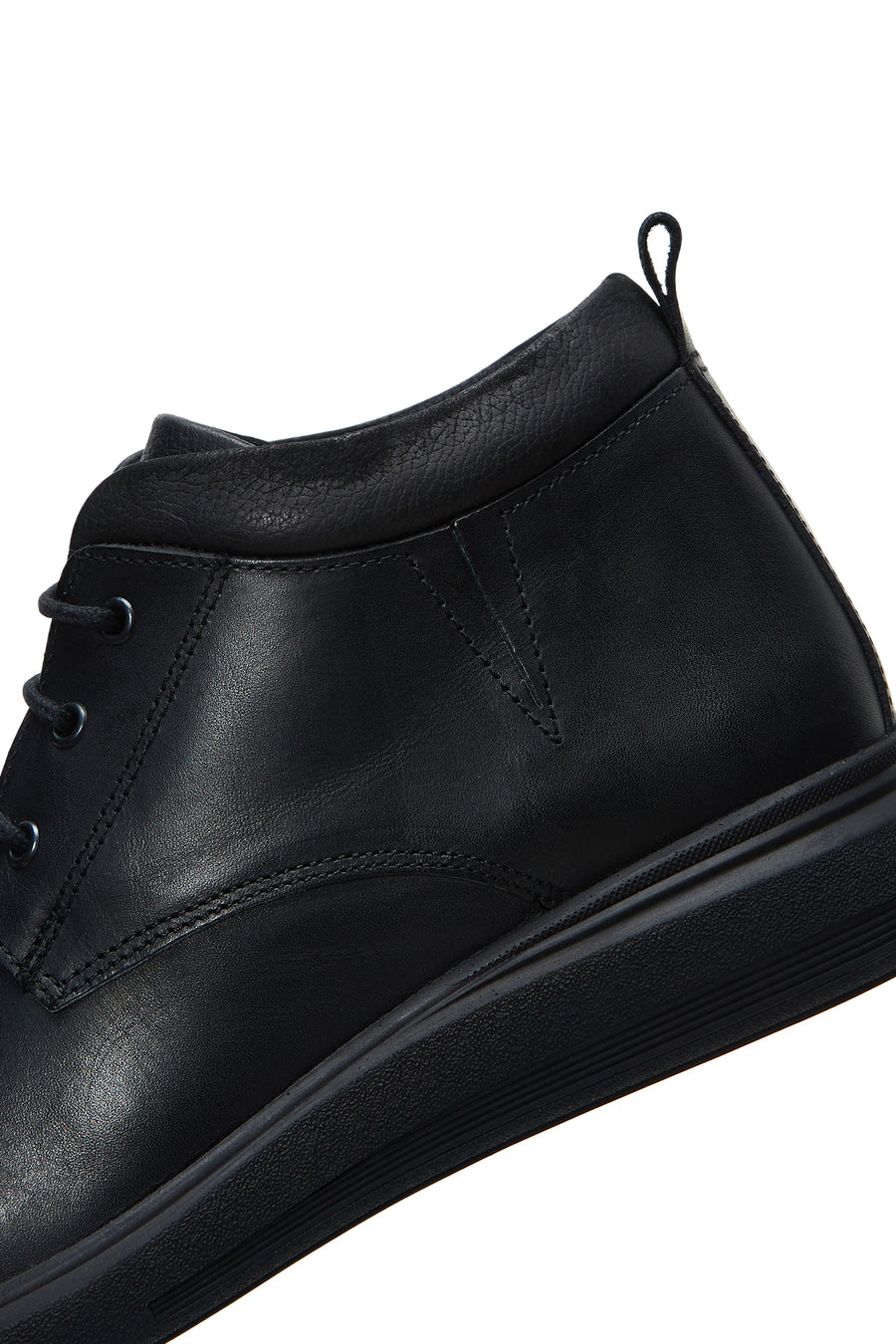 Men's Black Leather Casual Boots
