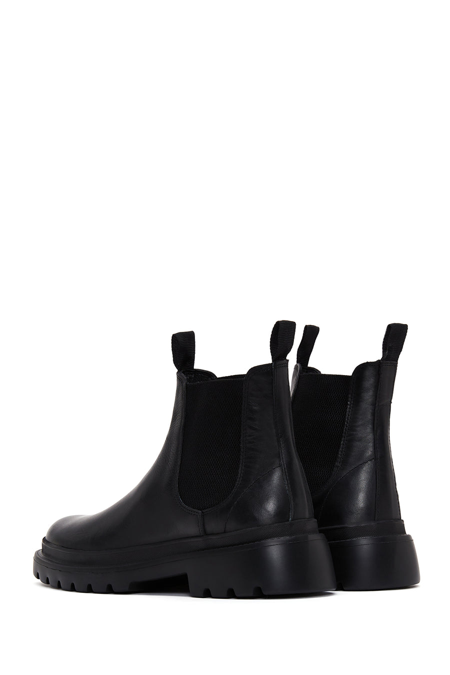 Men's Black Leather Casual Chelsea Boots