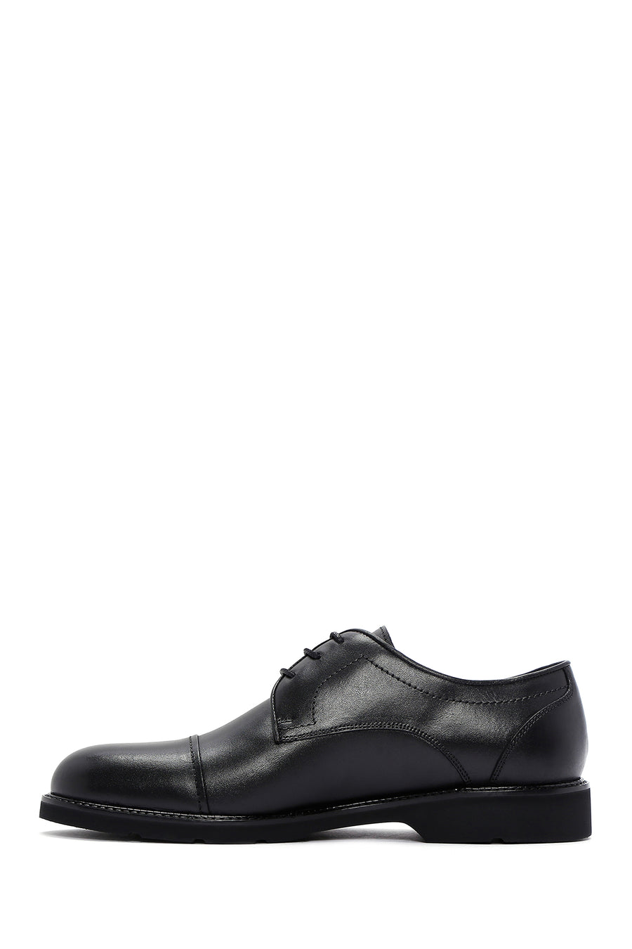 Men's Black Leather Casual Shoes
