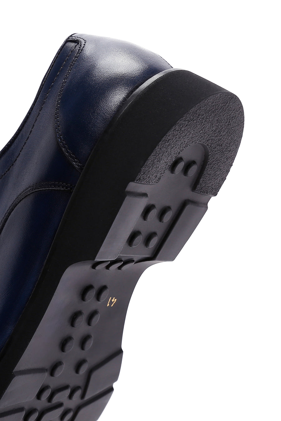 Men's Navy Blue Leather Casual Shoes