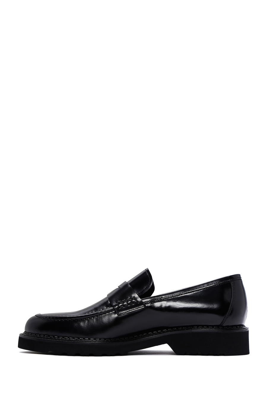 Men's Black Patent Leather Casual Loafer