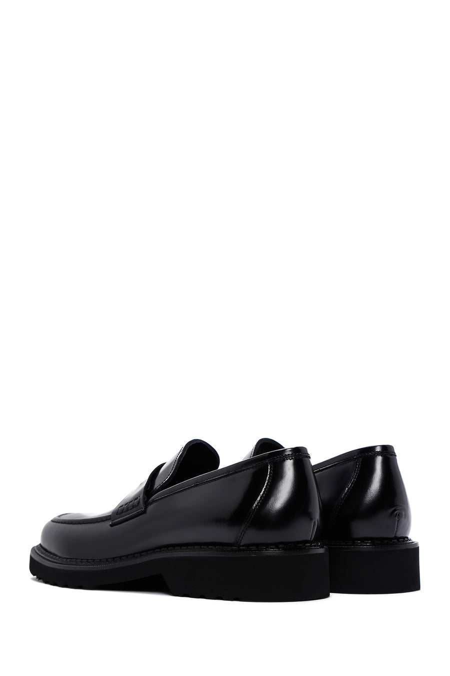 Men's Black Patent Leather Casual Loafer