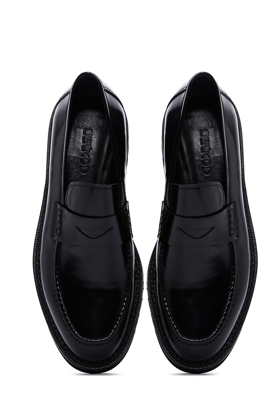 Men's Black Patent Leather Casual Loafer