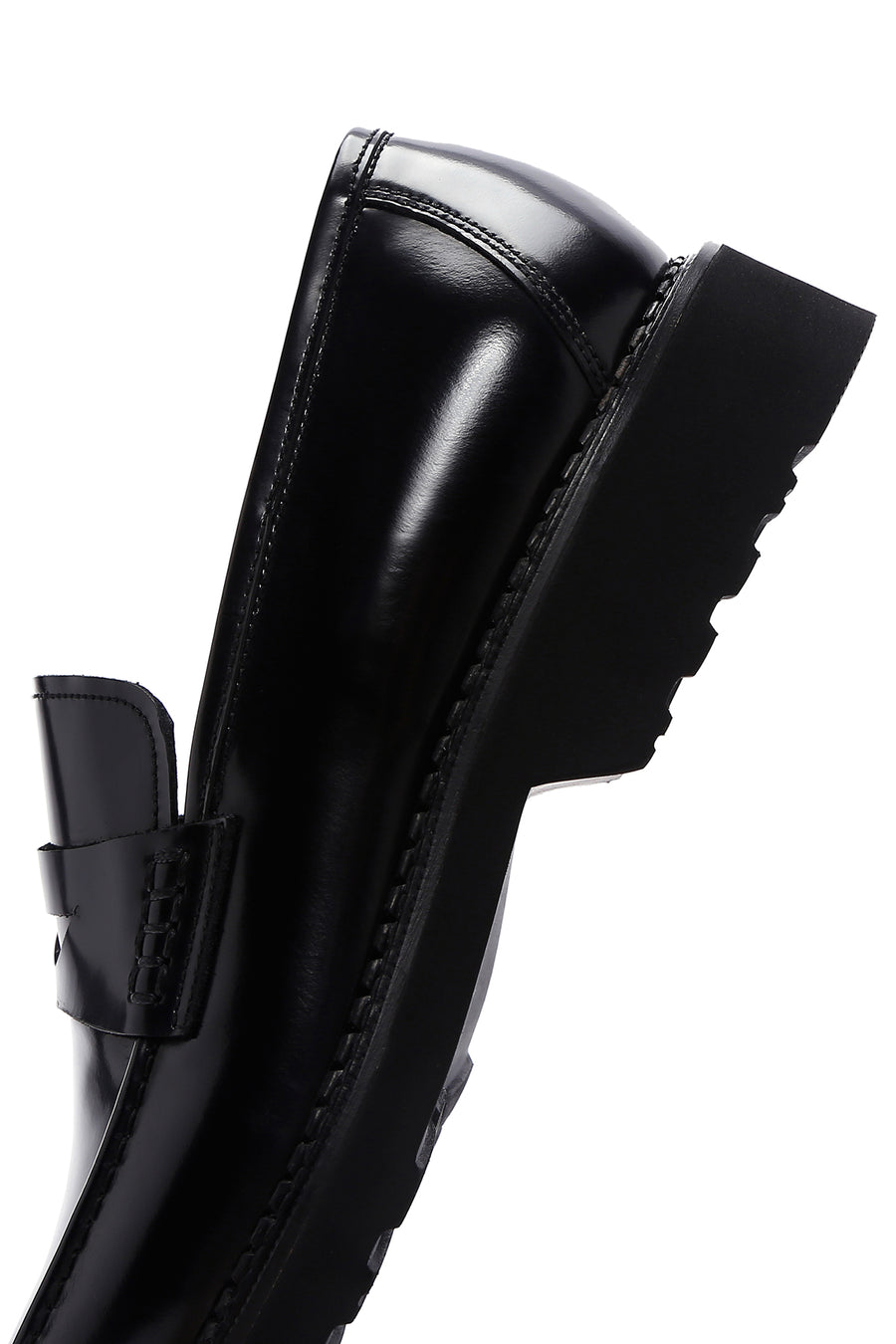 Men's Black Patent Leather Casual Loafer