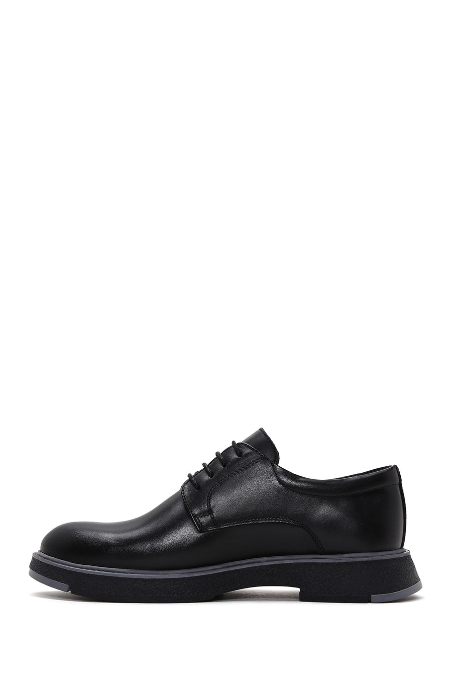 Men's Black Leather Casual Shoes