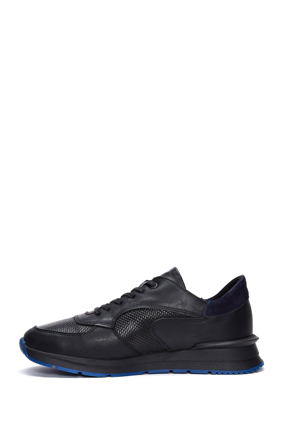 Men's Black Leather Sneaker