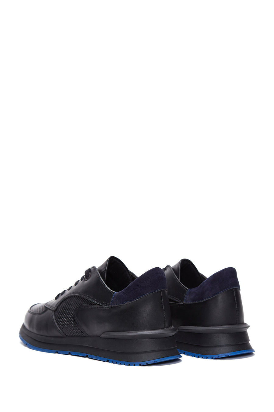 Men's Black Leather Sneaker