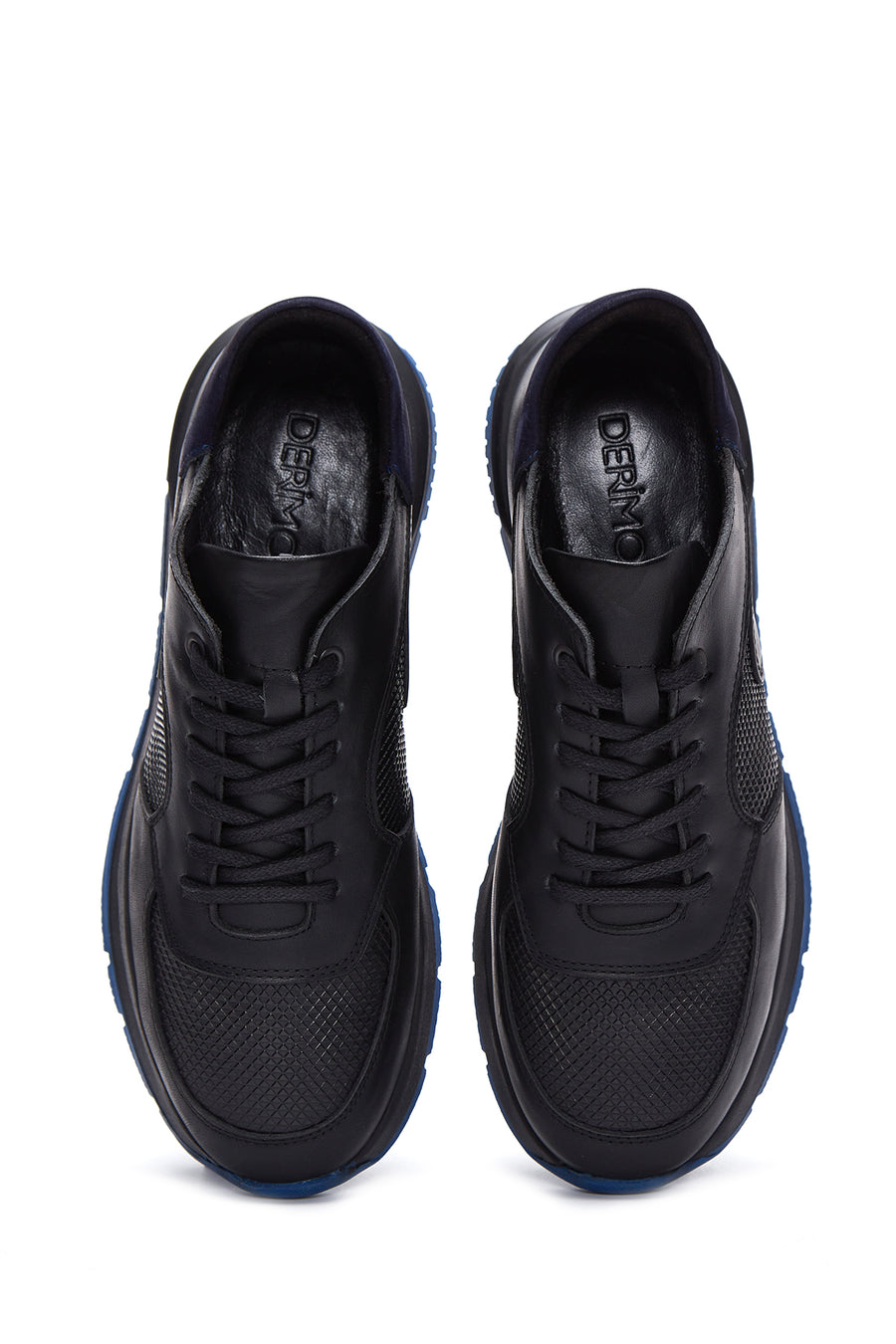 Men's Black Leather Sneaker