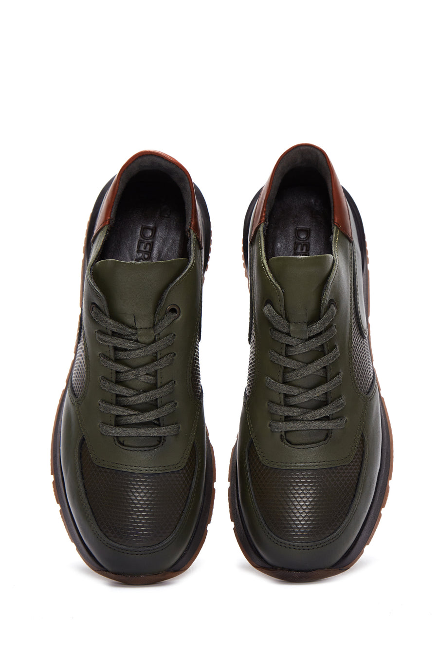 Men's Green Leather Sneaker