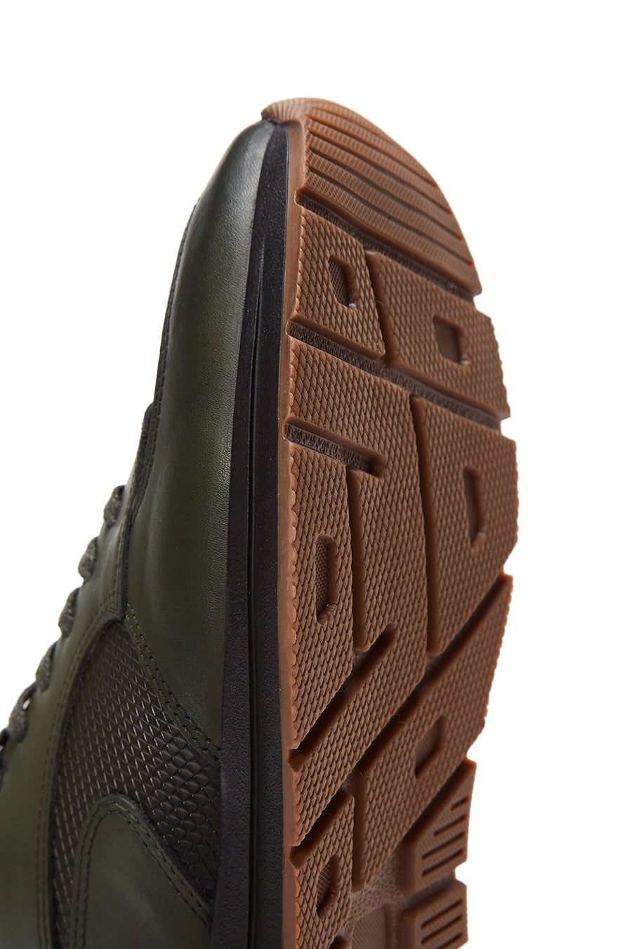Men's Green Leather Sneaker