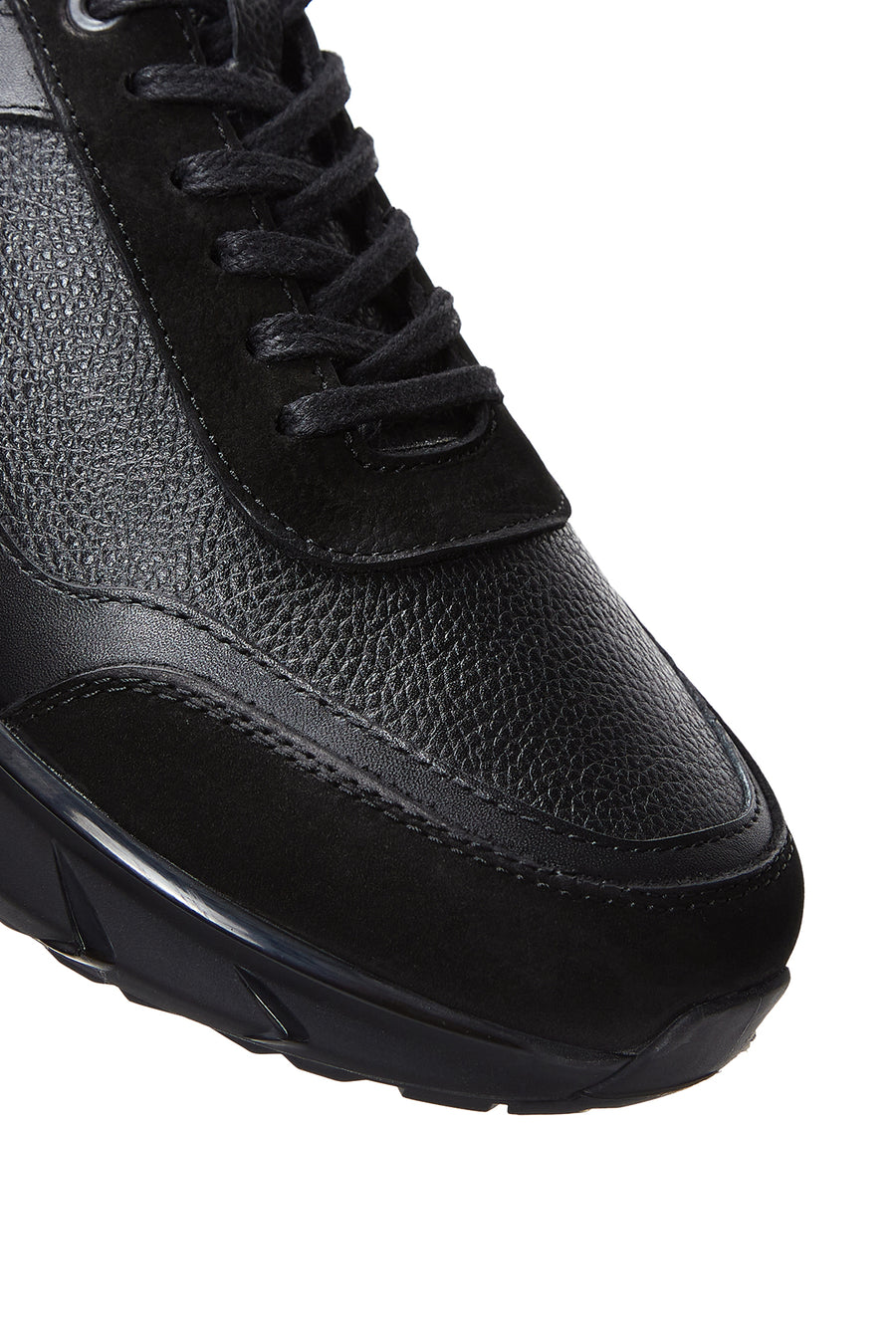 Erkek Siyah Deri Sneaker