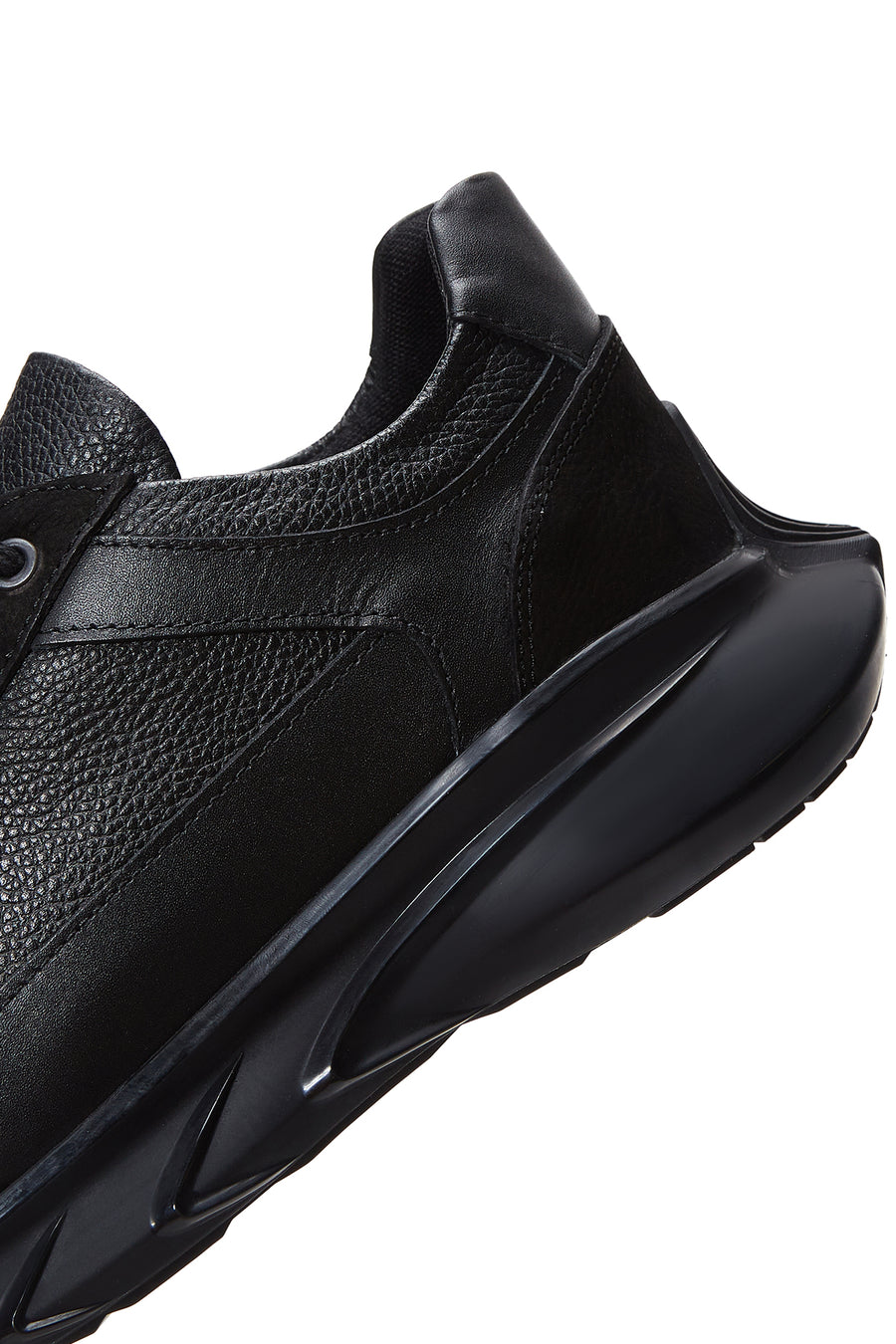 Erkek Siyah Deri Sneaker