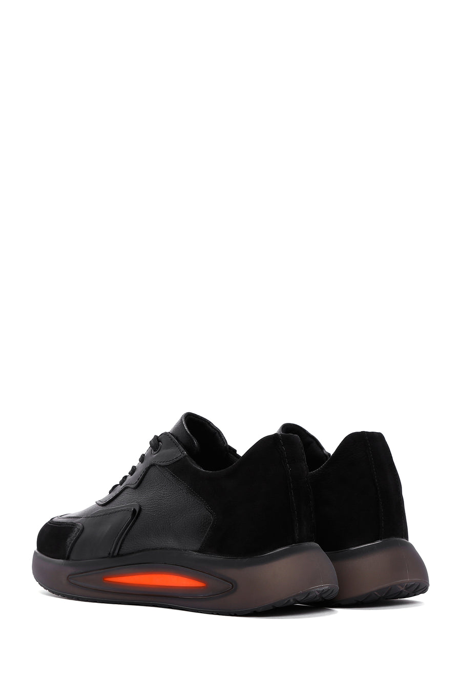 Erkek Siyah Deri Sneaker