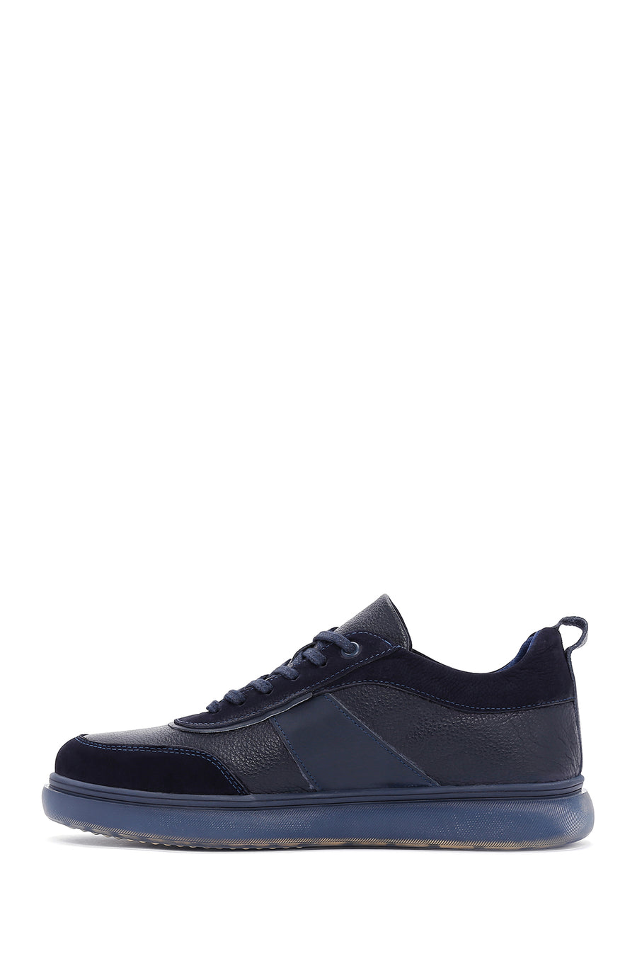 Men's Navy Blue Leather Sneaker