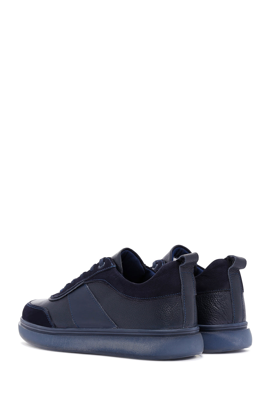 Men's Navy Blue Leather Sneaker