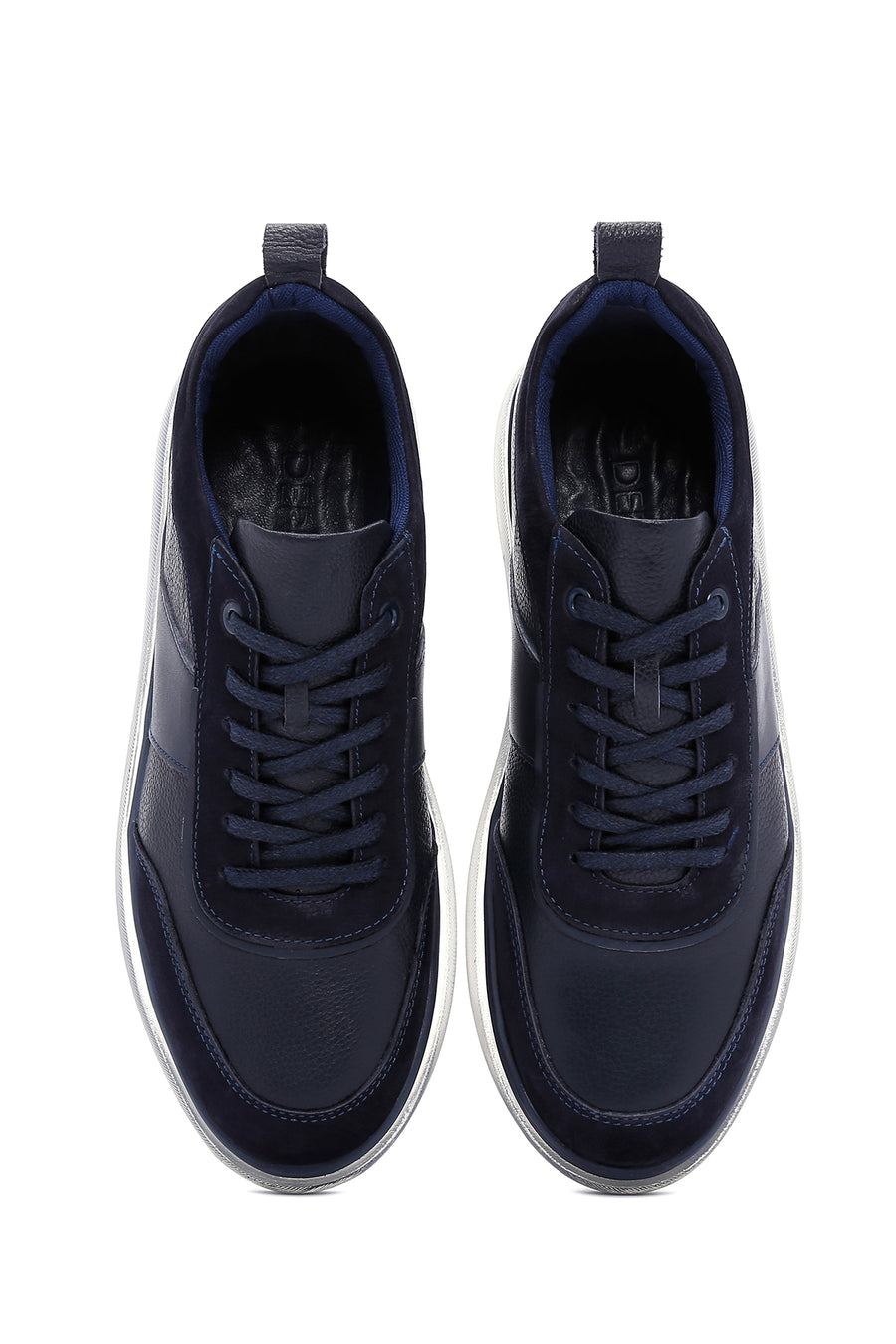Men's Navy Blue Leather Sneaker