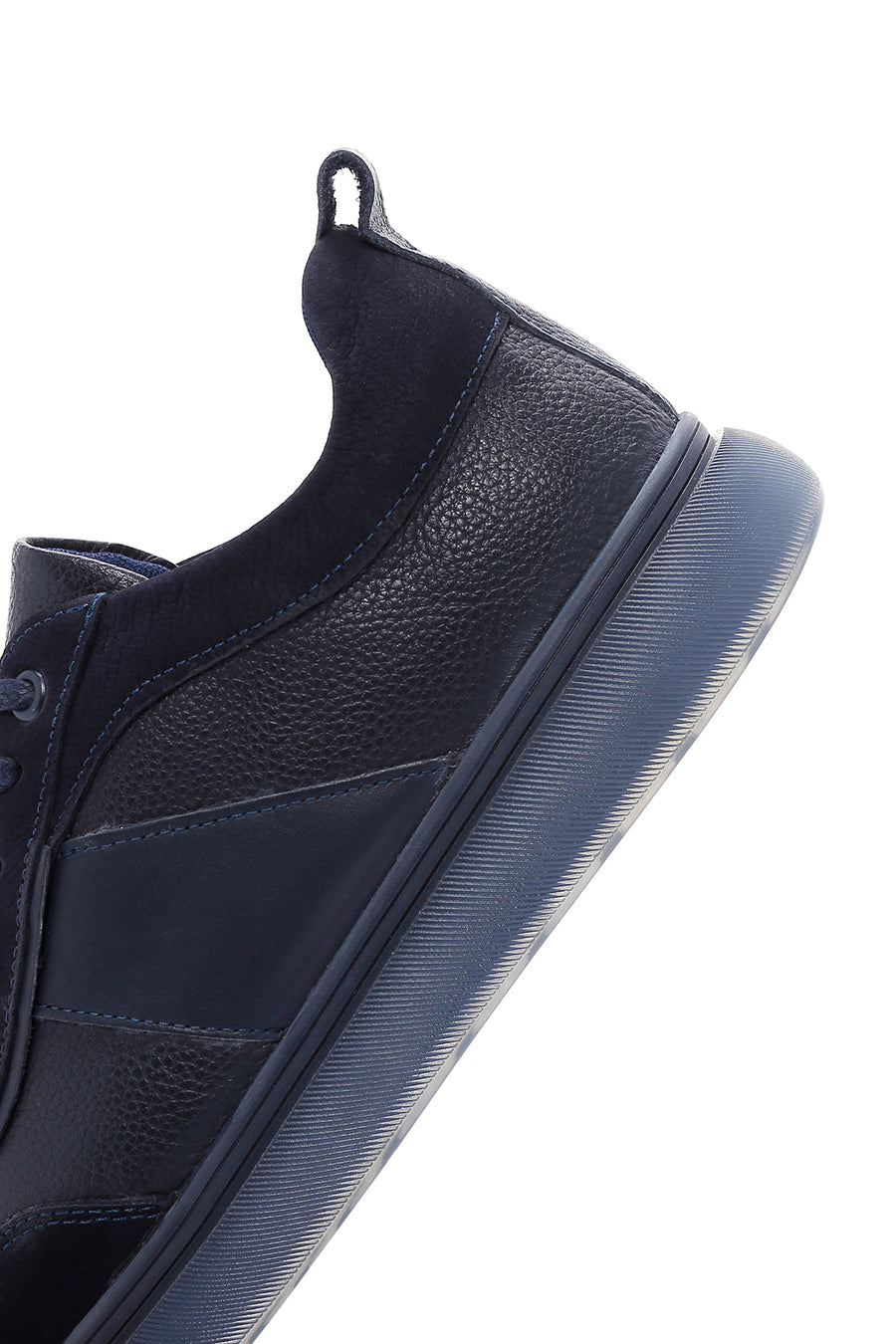 Men's Navy Blue Leather Sneaker