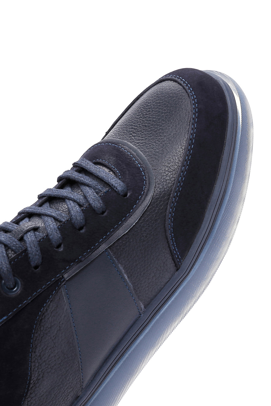 Men's Navy Blue Leather Sneaker