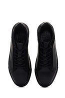 Men's Black Leather Sneaker | Derimod