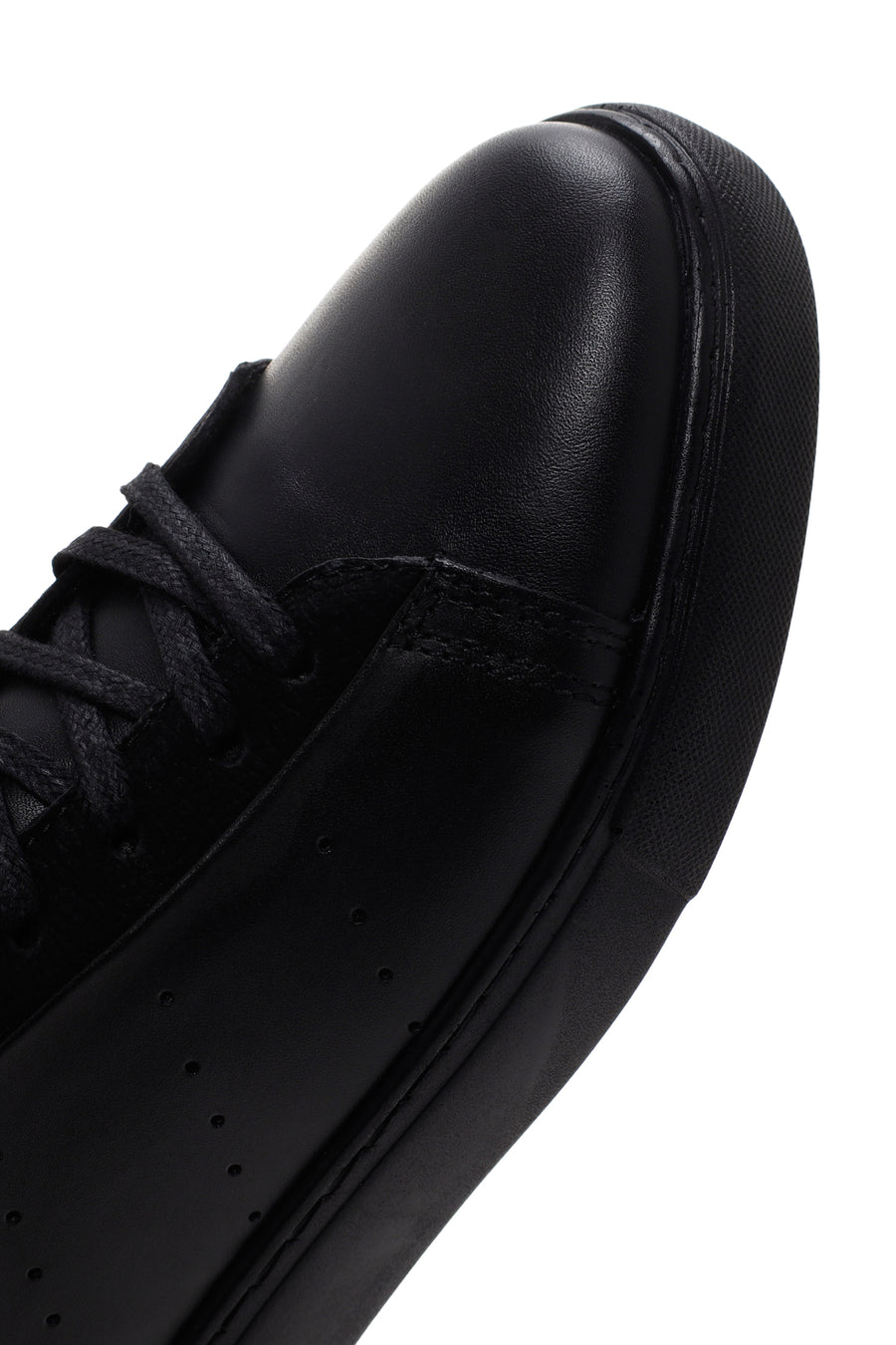 Men's Black Leather Sneaker