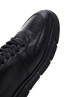 Erkek Siyah Deri Sneaker | Derimod
