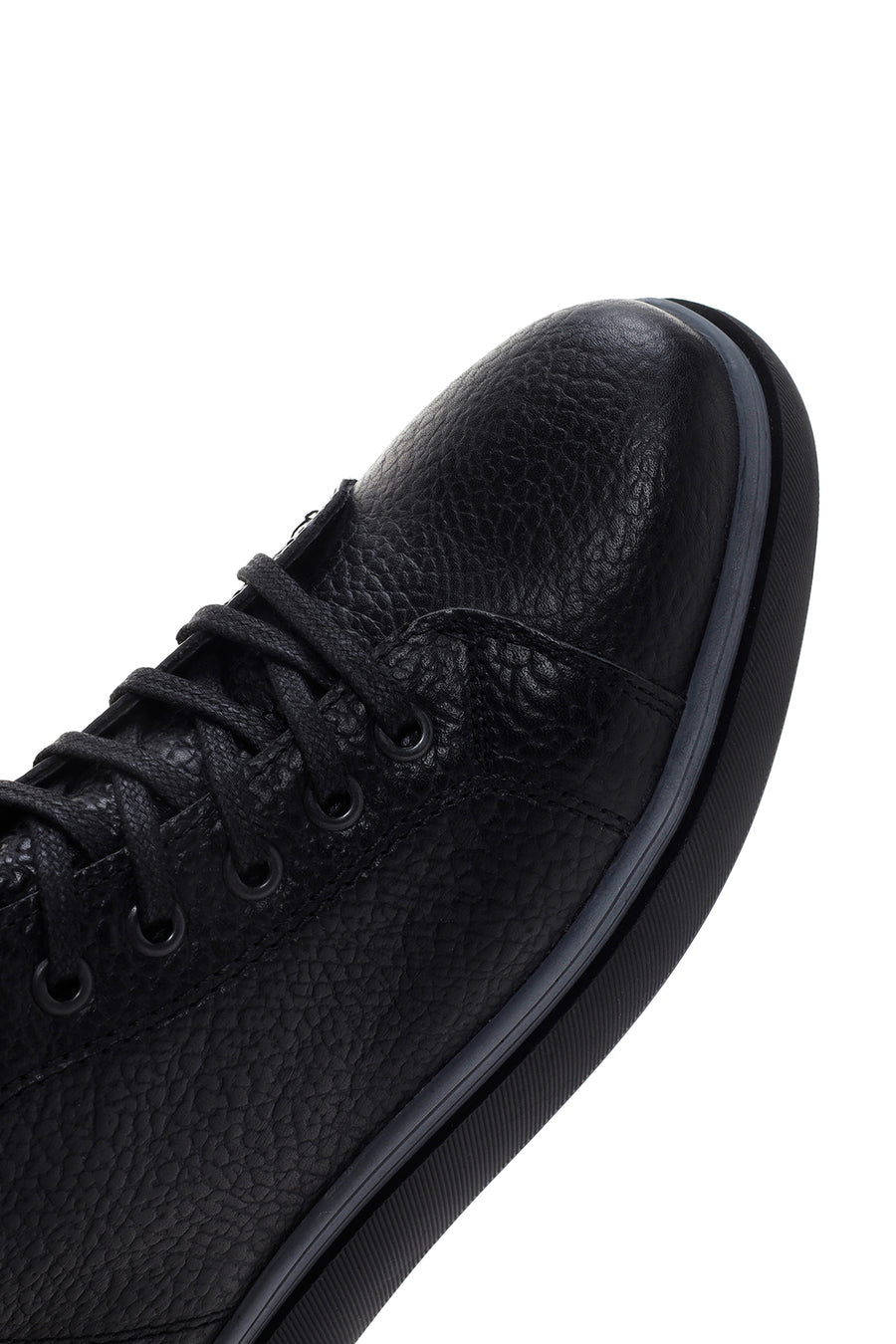 Men's Black Leather Zippered Sports Boots