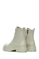 Women's Beige Zippered Boots | Derimod