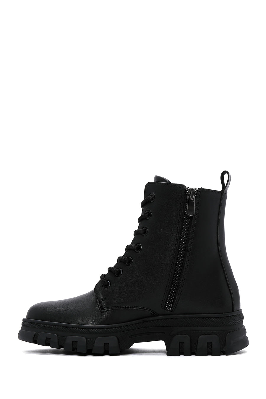 Women's Black Zippered Boots