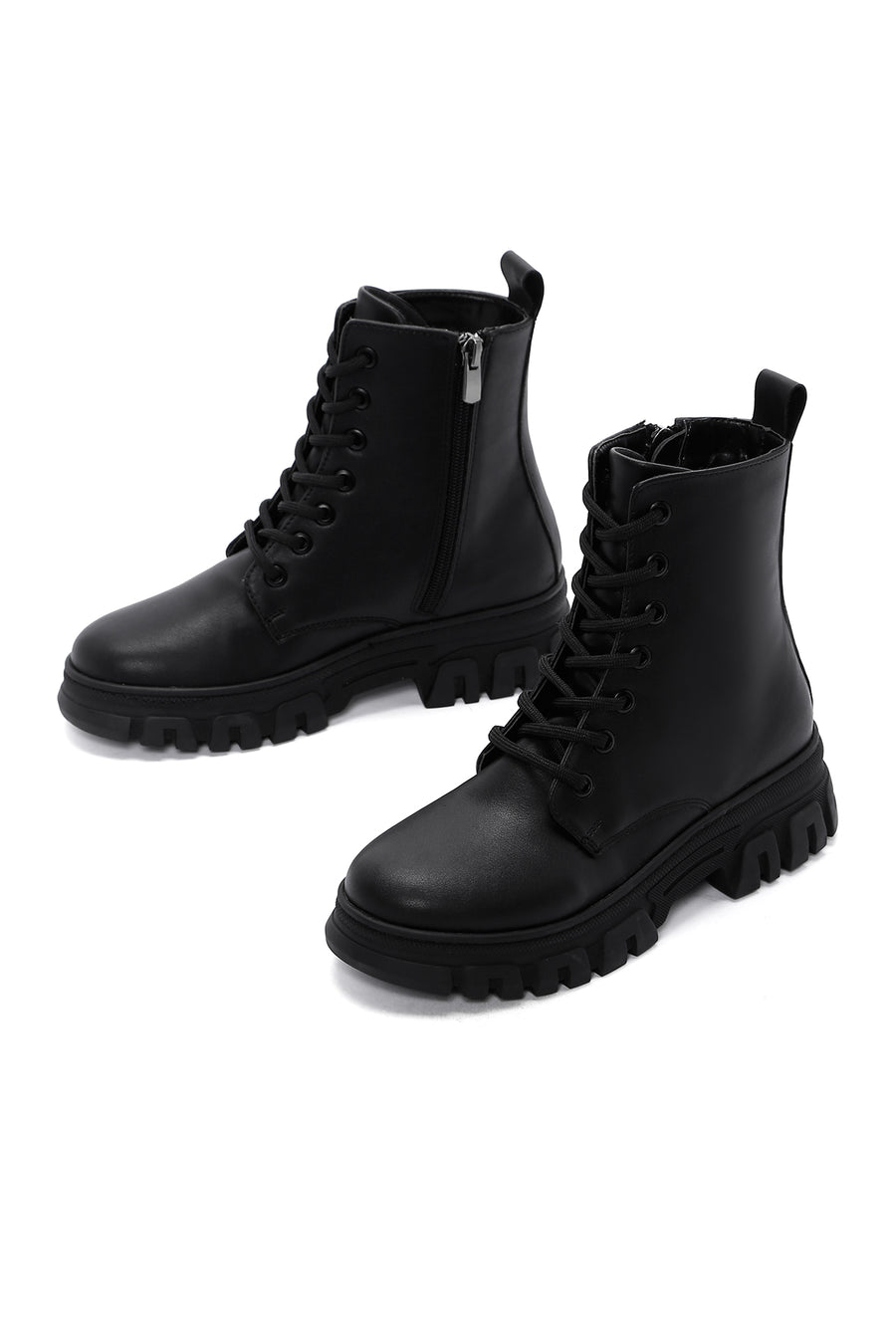 Women's Black Zippered Boots