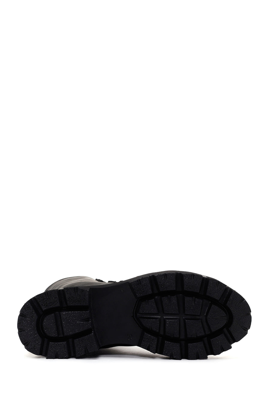 Women's Black Thick Soled Zippered Boots