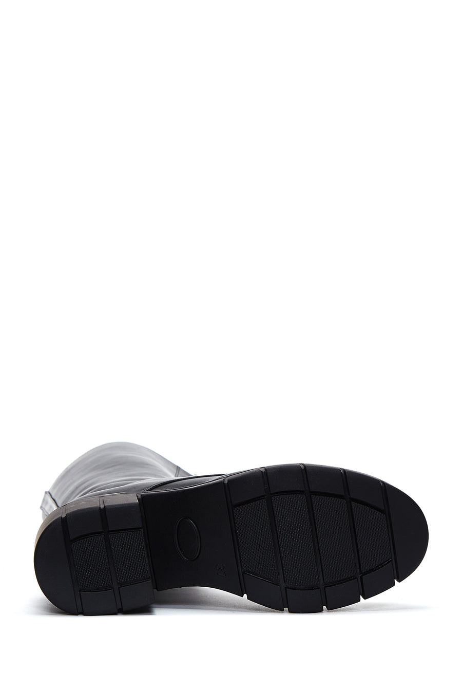 Women's Black Zippered Heeled Boots