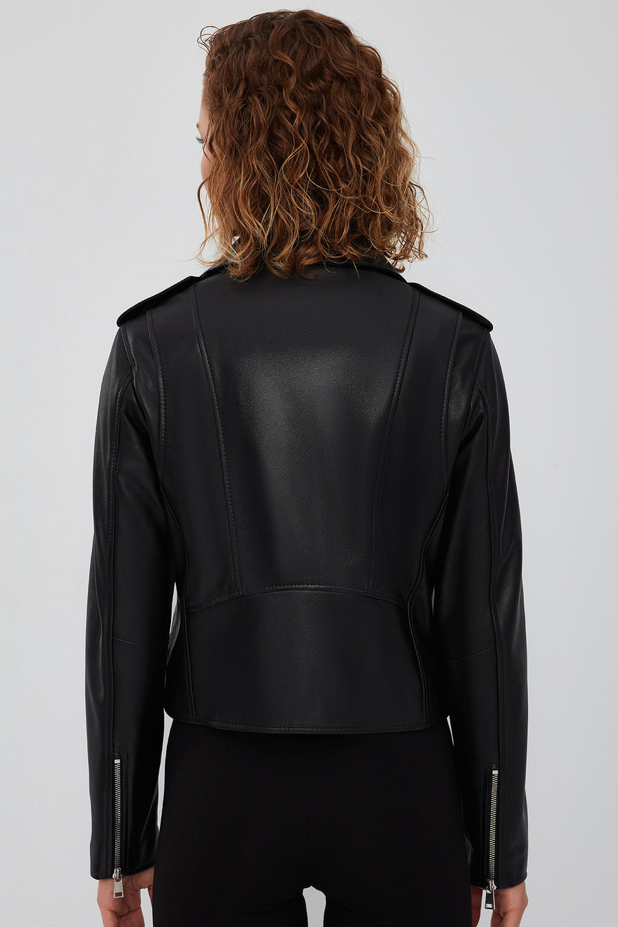 New Look Women's Black Biker Leather Jacket