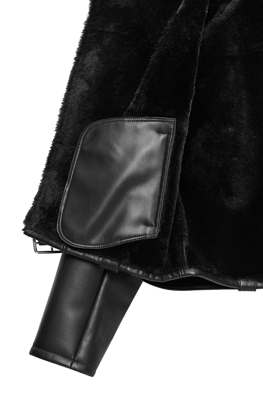 Mexico Women Black Teddy Biker Leather Jacket