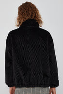 Innsbruck Women's Black Teddy Coat | Derimod