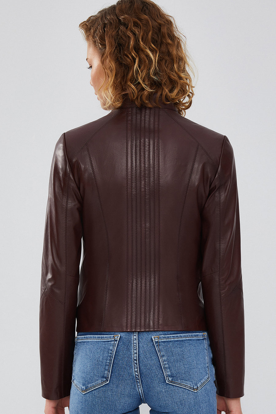 Bianca Women's Brown Leather Jacket