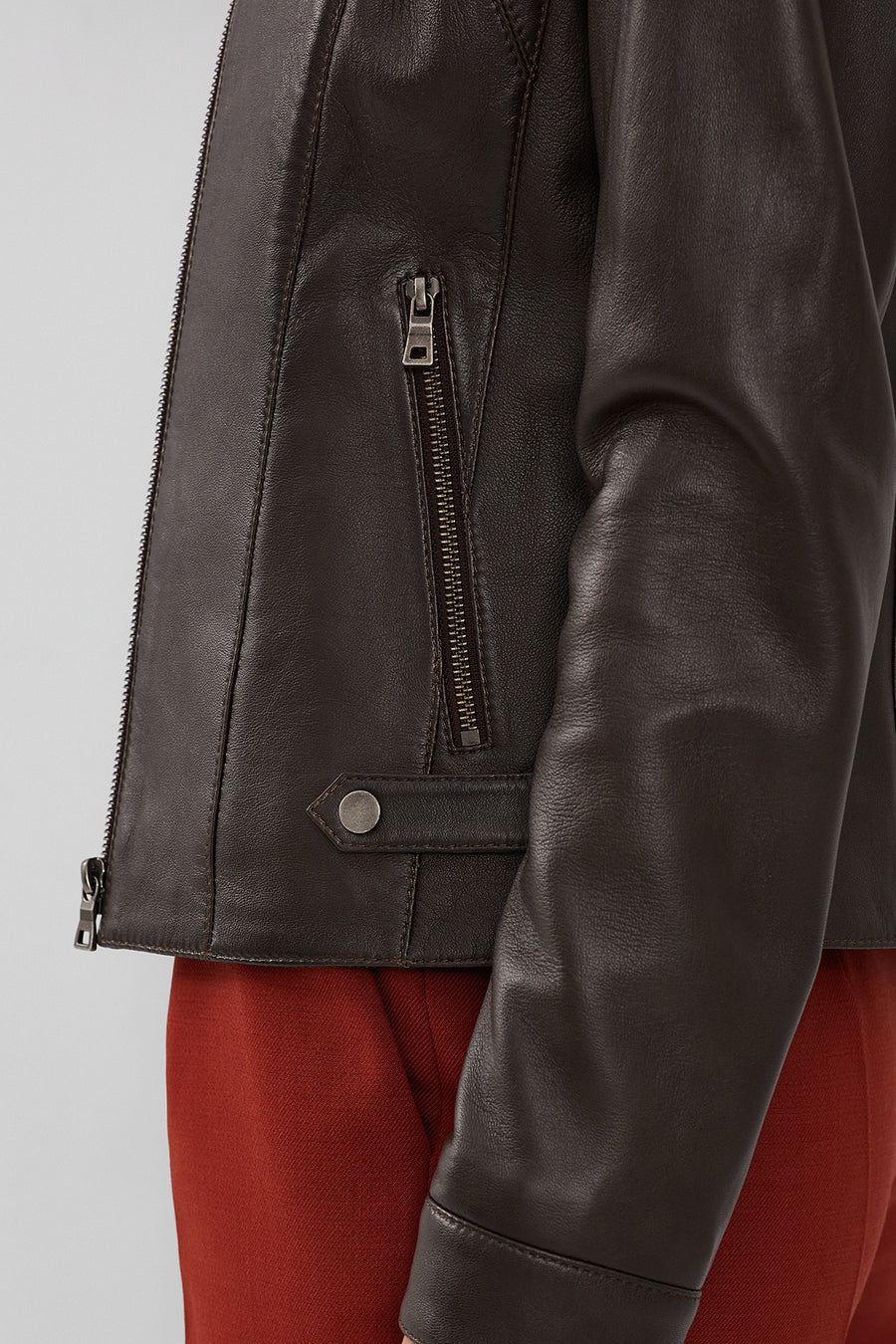 Kim Women's Mink Short Leather Jacket