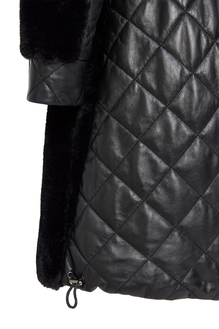 Afrodite Women's Black Teddy Coat