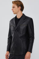 Bernard Men's Leather Jacket | Derimod