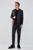 Bernard Men's Leather Jacket | Derimod