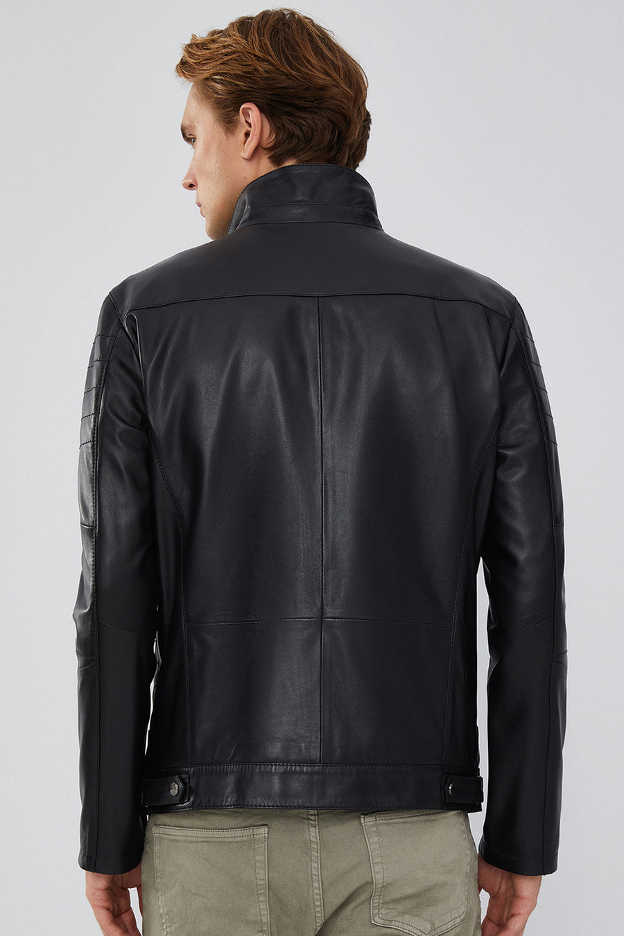 Dexter Men's Black Leather Jacket