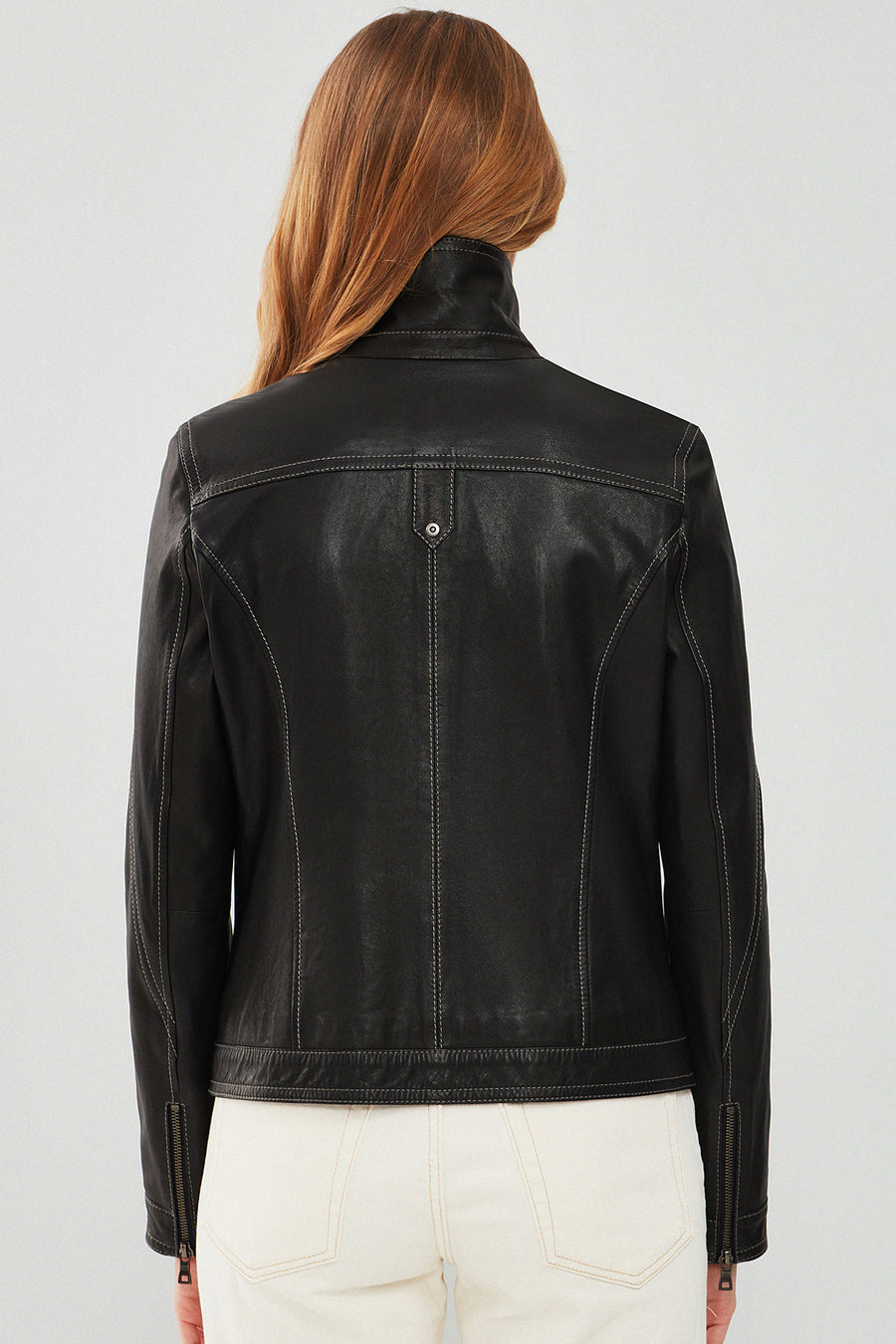 Fiesta Women's Black Short Leather Jacket