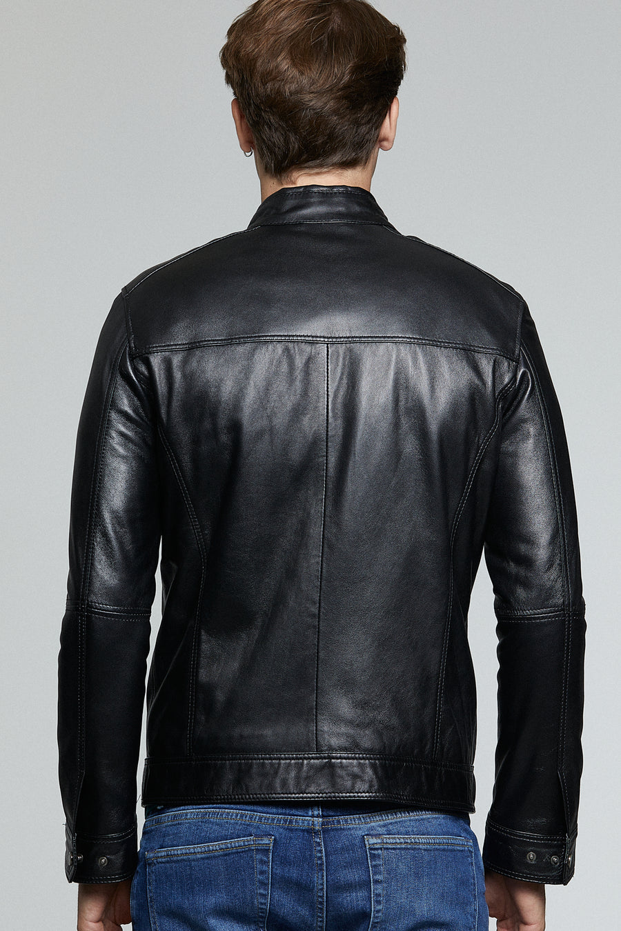 Ford Men's Black Leather Jacket